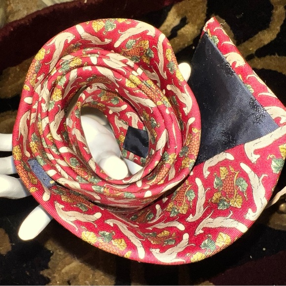 Brooks Brothers Maker Men’s 100% Silk Handmade Tie Fox Grape Cluster Leaves - Picture 11 of 13